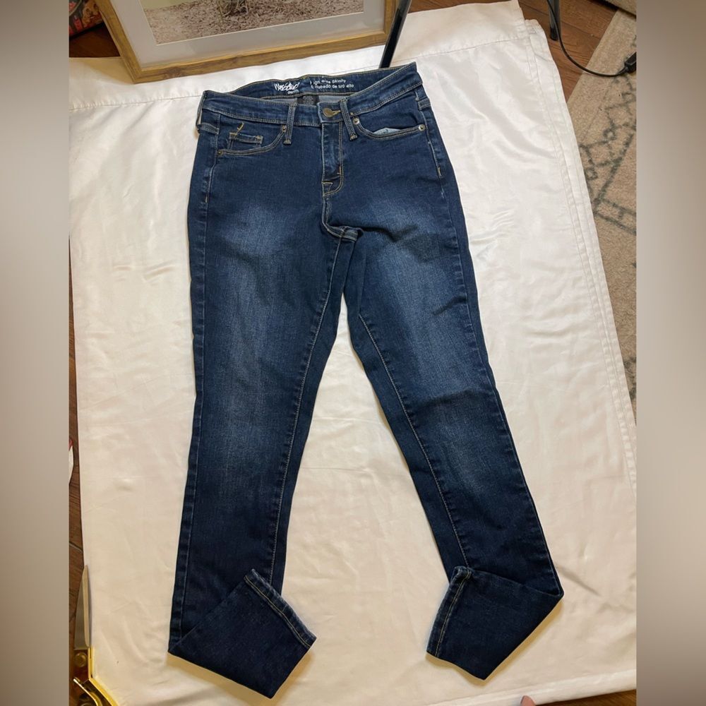 Mossimo denim size 2 short high rise skinny jeans